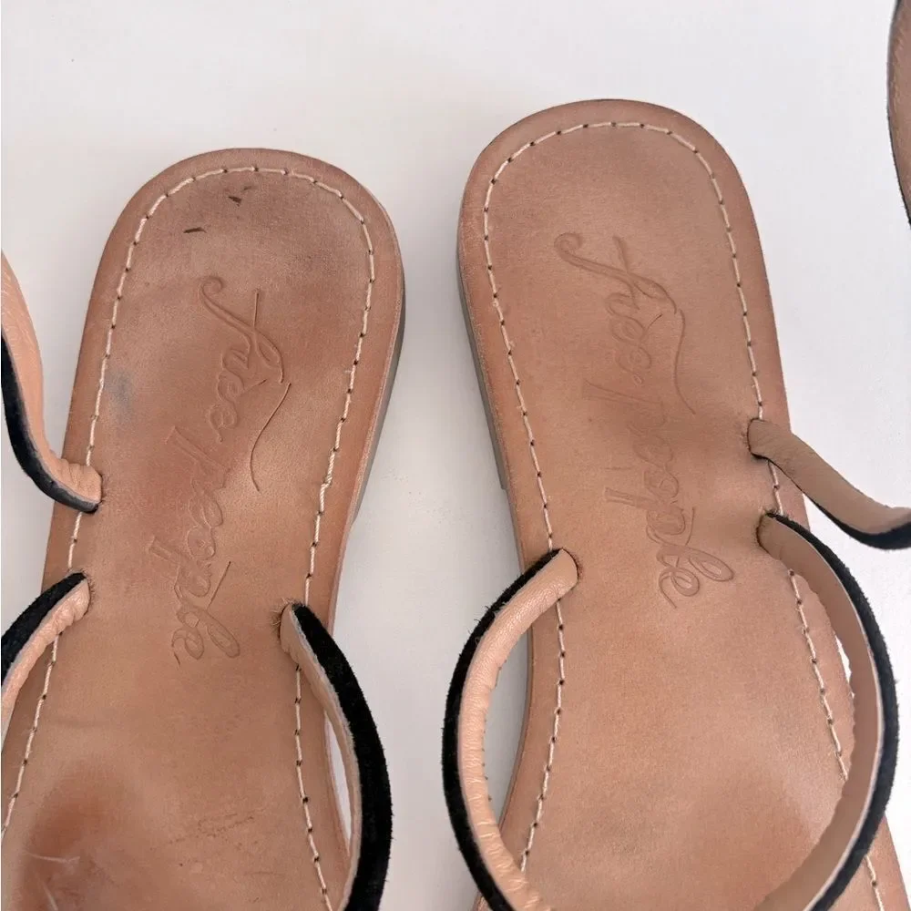 Free People Black Spiral Sandals